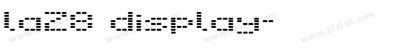 la28 display字体转换